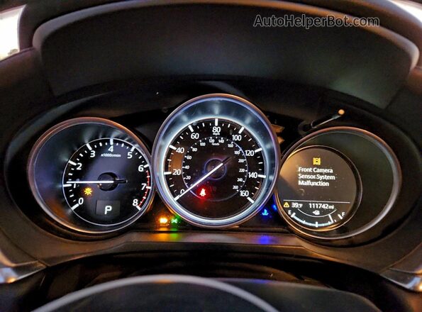 JM1GL1UM1M1610689 2021 MAZDA 6 Серый Вид щитка приборов