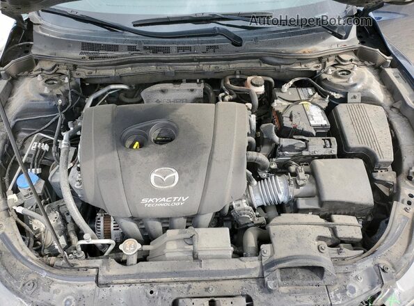 JM1GL1V55H1146495 2017 MAZDA 6 Синий Вид задней части салона