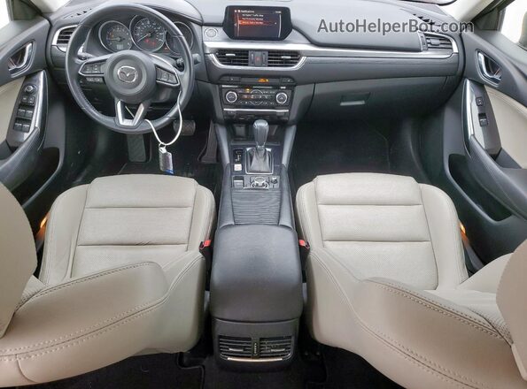 JM1GL1V55H1146495 2017 MAZDA 6 Синий Вид панели приборов