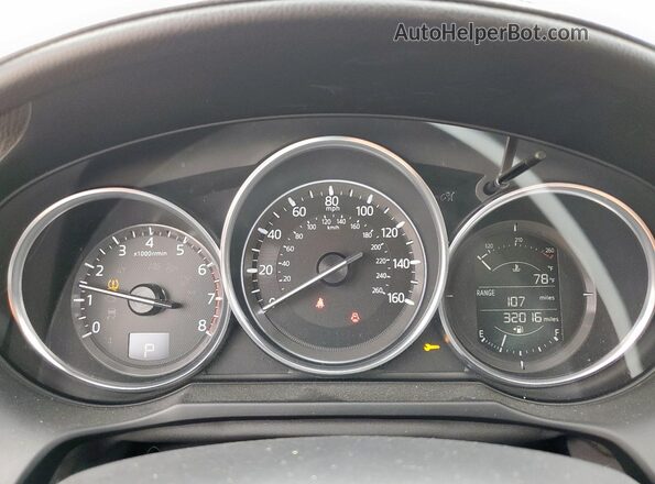 JM1GL1V55H1146495 2017 MAZDA 6 Синий Вид щитка приборов