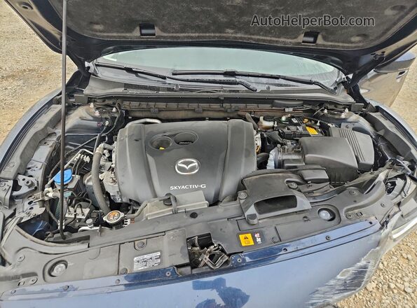 JM1GL1VM2K1505557 2019 MAZDA 6 Синий Вид задней части салона