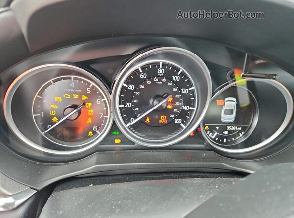 JM1GL1VM2K1505557 2019 MAZDA 6 Синий Вид щитка приборов