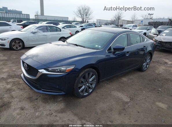 JM1GL1VM3J1333490 2018 MAZDA 6 Синий Передняя левая четверть