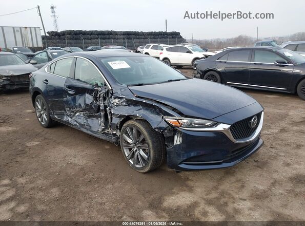 JM1GL1VM3J1333490 2018 MAZDA 6 Синий Передняя правая четверть