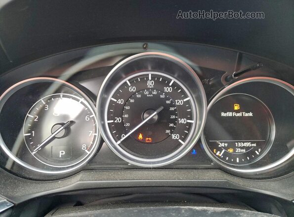 JM1GL1VM4L1513533 2020 MAZDA 6 White Vista del cuadro de instrumentos