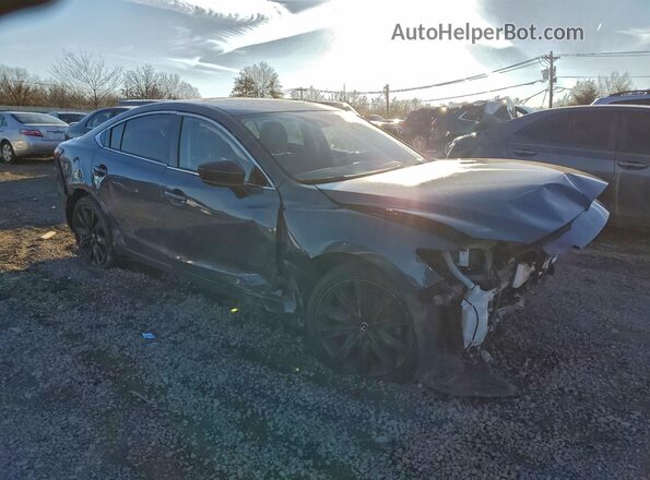 JM1GL1WY4M1611805 2021 MAZDA 6 Угольный Передняя правая четверть
