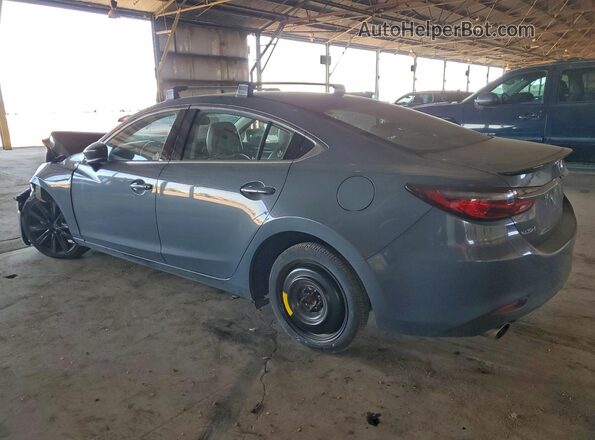 JM1GL1WYXM1618662 2021 MAZDA 6 Blue უკანა მარცხენა