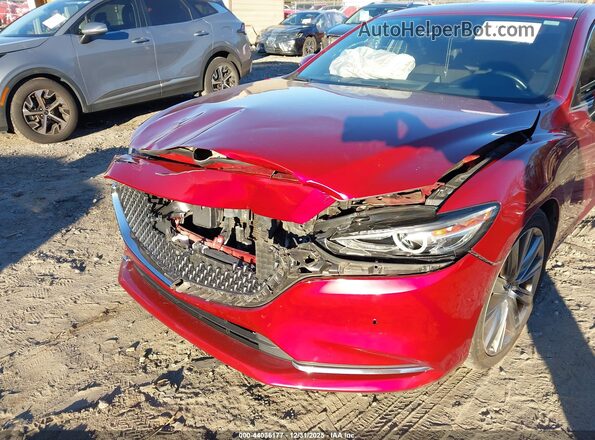 JM1GL1XY2J1320052 2018 MAZDA 6 Red Widok z przodu