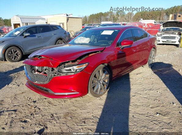 JM1GL1XY2J1320052 2018 MAZDA 6 Red Przód lewy