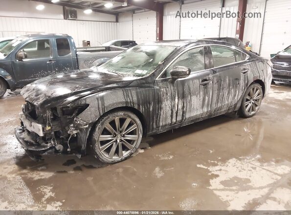 JM1GL1XY8K1504378 2019 MAZDA 6 Черный Передняя левая четверть