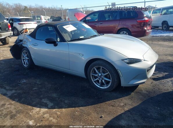 JM1NDAB73G0105586 2016 MAZDA MX-5 MIATA Light Blue Передняя правая четверть