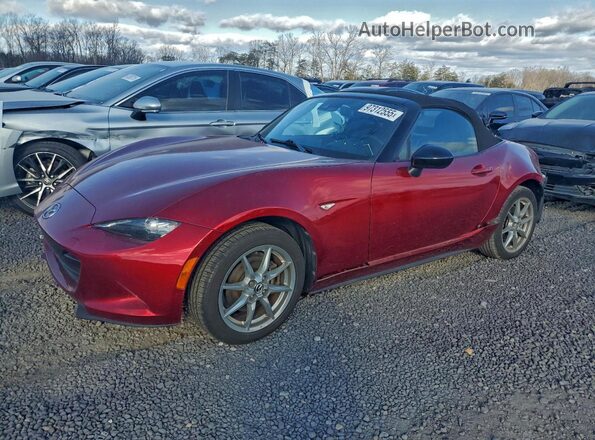 JM1NDAB74M0454929 2021 MAZDA MX-5 Красный Передняя левая четверть