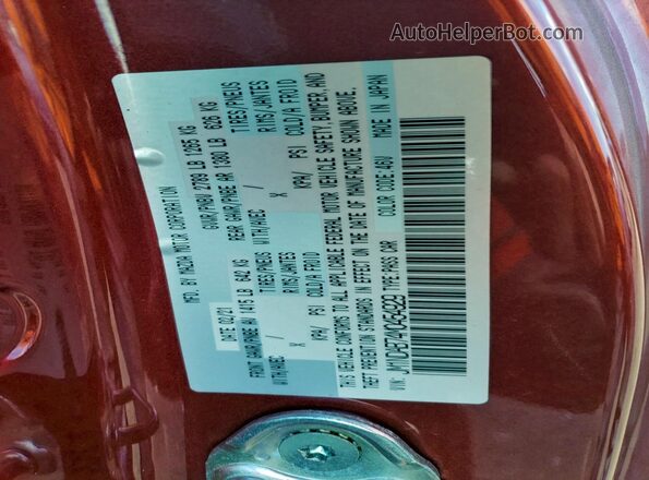 JM1NDAB74M0454929 2021 MAZDA MX-5 Красный Вид подкапотного пространства