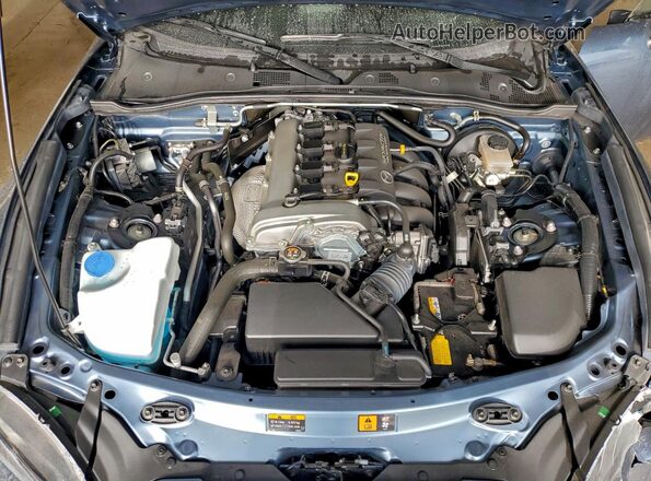 JM1NDAD70H0123705 2017 MAZDA MX-5 Blue უკანა სალონის ხედი