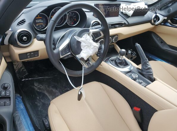 JM1NDAD71S0657674 2025 MAZDA MX-5 Blue წინა პანელის ხედი