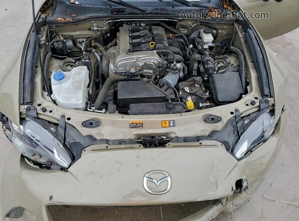 JM1NDAD72P0557607 2023 MAZDA MX-5 Желто-коричневый Вид задней части салона
