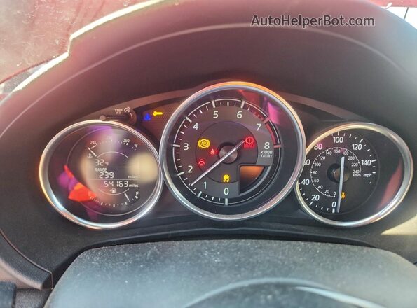 JM1NDAD73G0116665 2016 MAZDA MX-5 Красный Вид щитка приборов