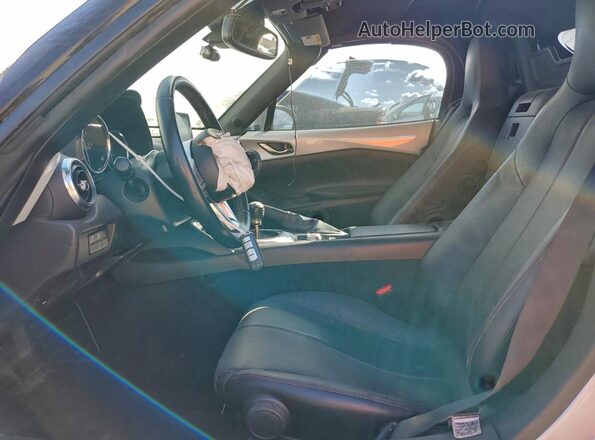 JM1NDAD74K0303969 2019 MAZDA MX-5 White Widok wnętrza z przodu
