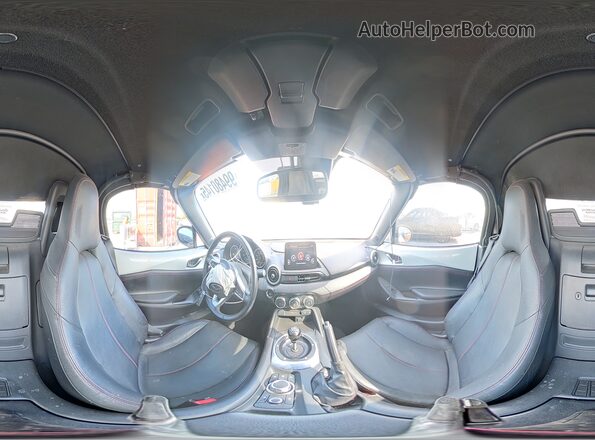 JM1NDAD74K0303969 2019 MAZDA MX-5 White Widok naklejki z numerem VIN