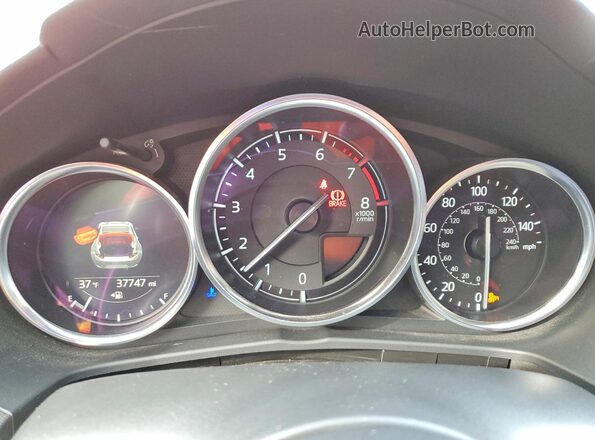 JM1NDAL70H0107070 2017 MAZDA MX-5 Красный Вид щитка приборов