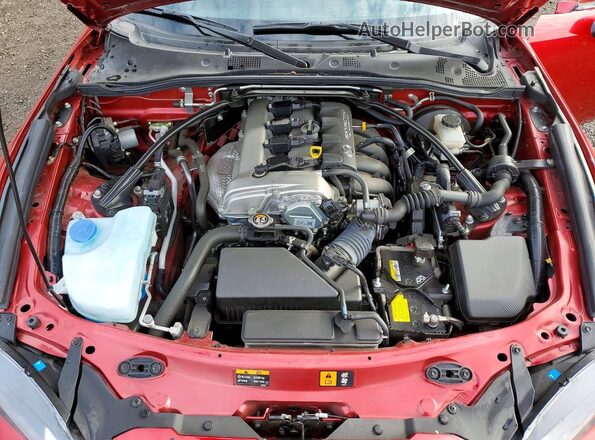 JM1NDAL70H0107070 2017 MAZDA MX-5 Красный Вид задней части салона