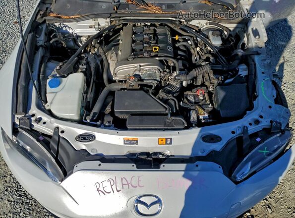JM1NDAL71K0301663 2019 MAZDA MX-5 Silver უკანა სალონის ხედი