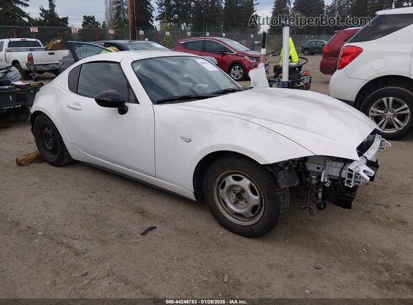 JM1NDAL71K0305390 2019 MAZDA MX-5 MIATA RF White Przód prawy