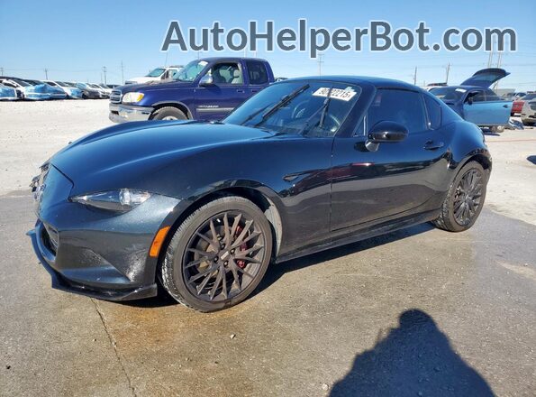 JM1NDAL71K0308872 2019 MAZDA MX-5 Black წინა მარცხენა ხედი სამი მეოთხედიდან