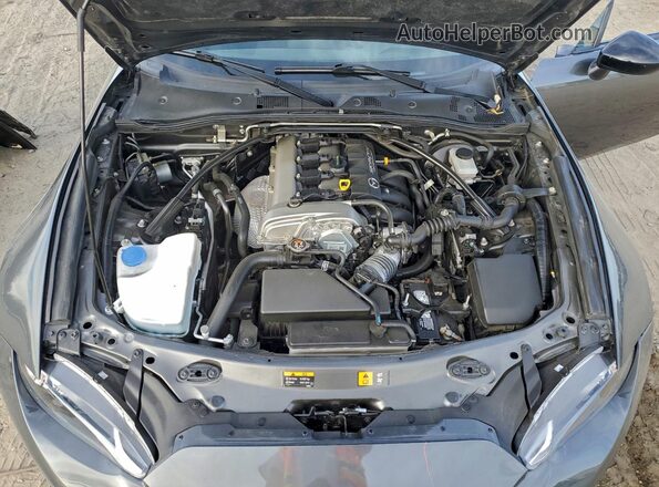 JM1NDAL72H0100685 2017 MAZDA MX-5 Gray Widok wnętrza z tyłu