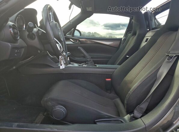 JM1NDAL72H0100685 2017 MAZDA MX-5 Gray Widok wnętrza z przodu