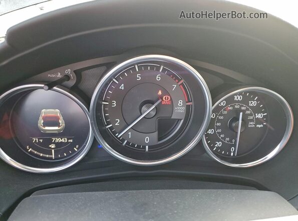JM1NDAL72H0100685 2017 MAZDA MX-5 Gray Widok zestawu wskaźników
