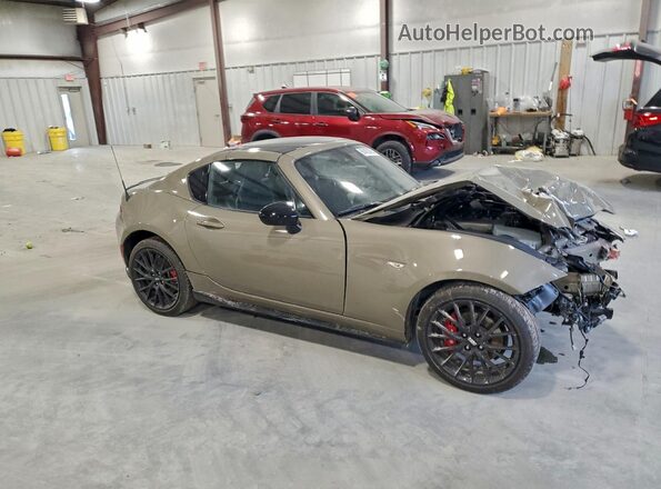 JM1NDAL79P0551501 2023 MAZDA MX-5 Желто-коричневый Передняя правая четверть
