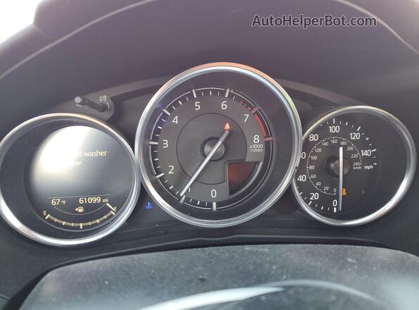 JM1NDAM71H0100353 2017 MAZDA MX-5 Burgundy Widok zestawu wskaźników
