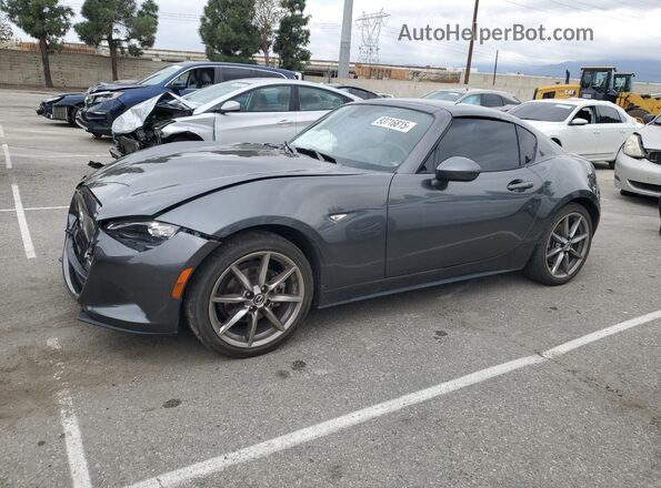 JM1NDAM72P0555369 2023 MAZDA MX-5 Gray წინა მარცხენა ხედი სამი მეოთხედიდან