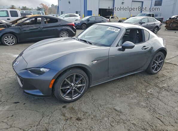 JM1NDAM73K0307589 2019 MAZDA MX-5 Gray წინა მარცხენა ხედი სამი მეოთხედიდან