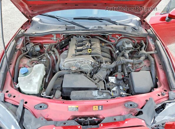 JM1NDAM74H0102050 2017 MAZDA MX-5 Red Vista interior trasera