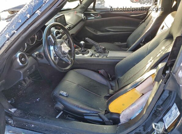 JM1NDAM78J0202156 2018 MAZDA MX-5 Черный Вид салона спереди