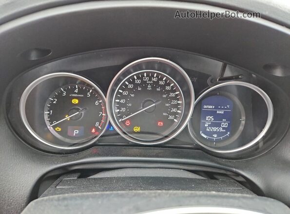 JM3KE2CY4G0889121 2016 MAZDA CX-5 Black Widok wnętrza z tyłu