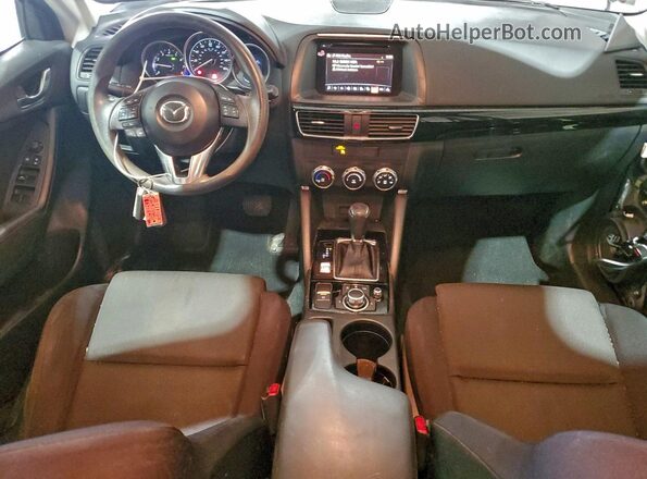 JM3KE4BY0G0801095 2016 MAZDA CX-5 Gray Widok deski rozdzielczej