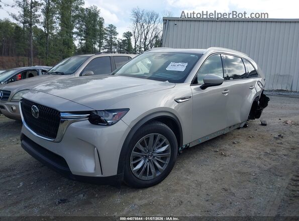 JM3KKBHA0R1155805 2024 MAZDA CX-90 PHEV Бежевый Вид задней части салона