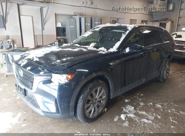 JM3KKBHD4T1351389 2026 MAZDA CX-90 Blue წინა მარცხენა ხედი სამი მეოთხედიდან