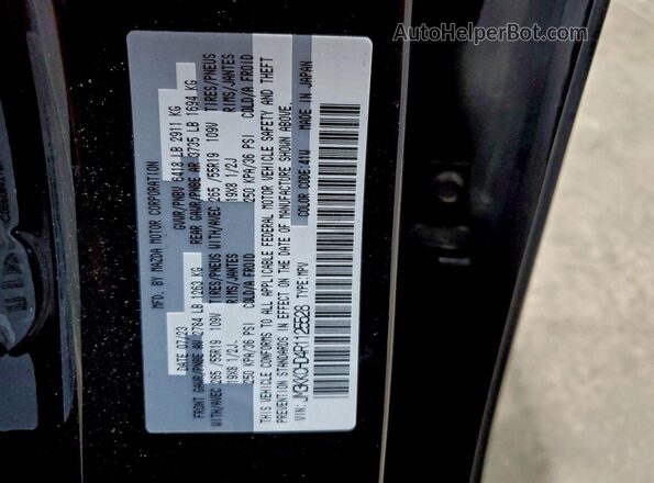 JM3KKCHD4R1125528 2024 MAZDA CX-90 Черный Вид наклейки с VIN-кодом