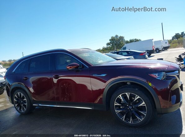 JM3KKEHA2R1100208 2024 MAZDA CX-90 PHEV Темно-бордовый Вид задней части салона