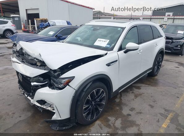 JM3KKEHA6S1234225 2025 MAZDA CX-90 PHEV Белый Передняя левая четверть