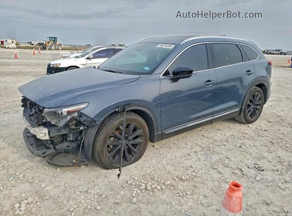JM3TCADY7M0514399 2021 MAZDA CX-9 Синий Передняя левая четверть