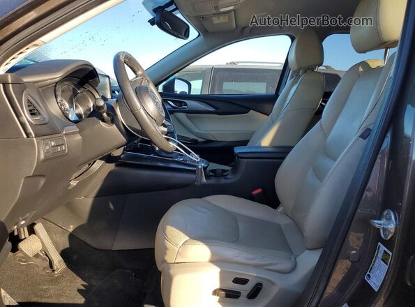 JM3TCBCY8G0102326 2016 MAZDA CX-9 Gray Widok wnętrza z przodu