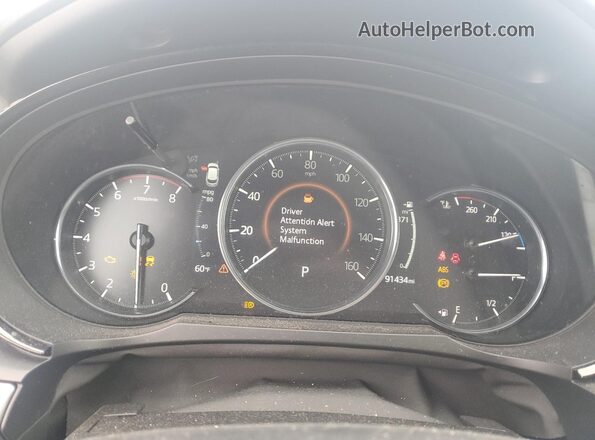 JM3TCBDY0M0516324 2021 MAZDA CX-9 Черный Вид щитка приборов