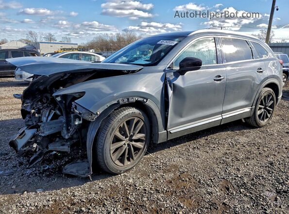 JM3TCBDY5M0535886 2021 MAZDA CX-9 Gray წინა მარცხენა ხედი სამი მეოთხედიდან