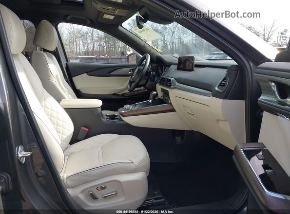 JM3TCBEY3P0630367 2023 MAZDA CX-9 Gray Widok wnętrza z przodu