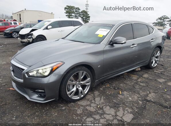 JN1BY1AP4HM740516 2017 INFINITI Q70 Серый Передняя левая четверть
